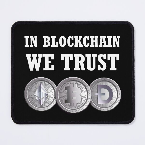 Item preview, In Blockchain We Trust, Funny Logo Bitcoin, Bitcoin Blockchain Quote designed and sold by tsse.