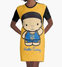 HELLO CURRY Graphic T-Shirt Dress