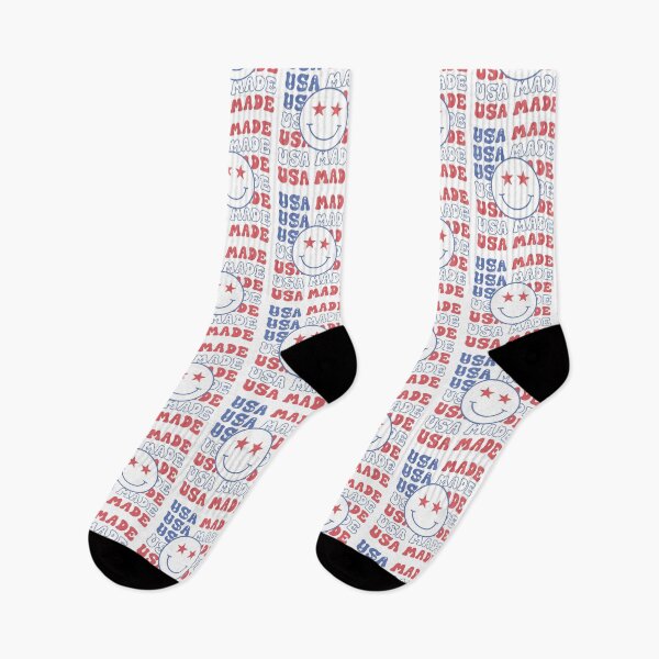 Artikelvorschau, Made in The USA July 4th Independence Day Smiley USA entworfen und verkauft von clothesy7.