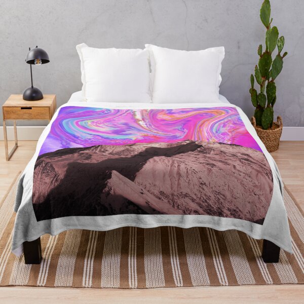 Item preview, Aesthetic Pink Snowy Mountains designed and sold by Quoppidou.