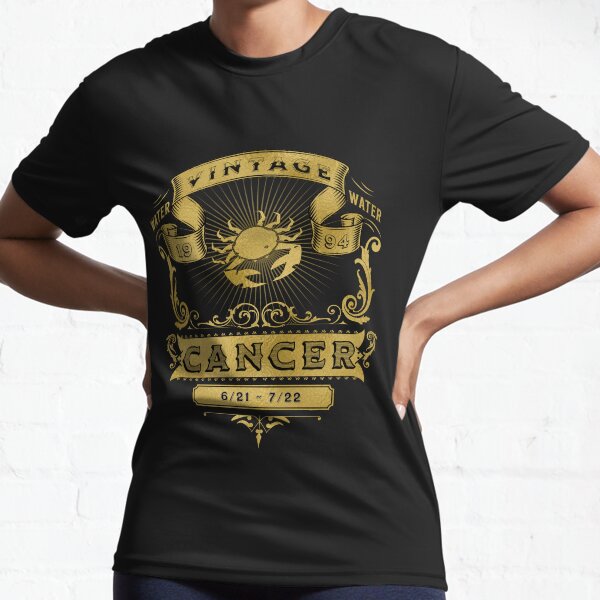 Artikel-Vorschau von The Zodiac Sign of Cancer Golden Vintage 1994, designt und verkauft von rhombusOnion.
