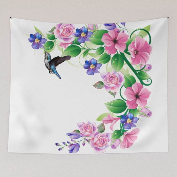 Item preview, Flowering Vines and Humming Bird designed and sold by tomorrowsart.