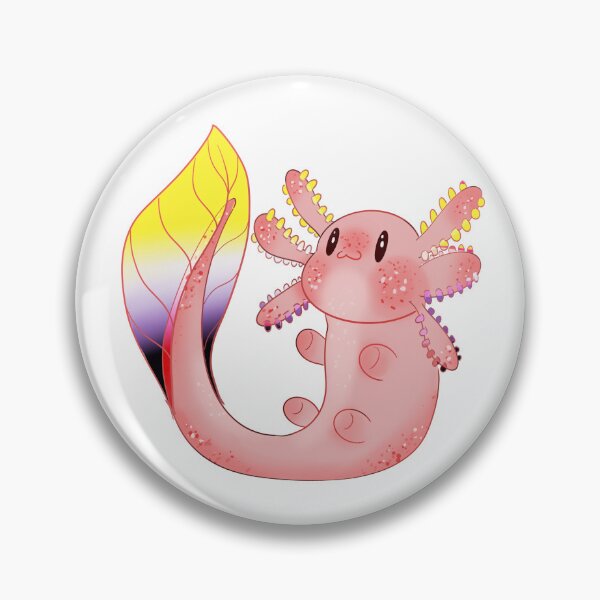 Item preview, Nonbinary axolotl designed and sold by Artfromtheabyss.