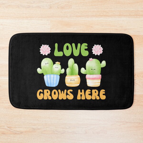 Item preview, Love Grows Here Watercolor Cacti and Succulents Potted Plants | Perfect for Cactus Lover & Succulent Lover designed and sold by AurayaStudio.