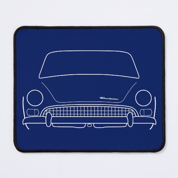 Item preview, Sunbeam Tiger Mk II classic 1960s British car white outline graphic designed and sold by soitwouldseem.