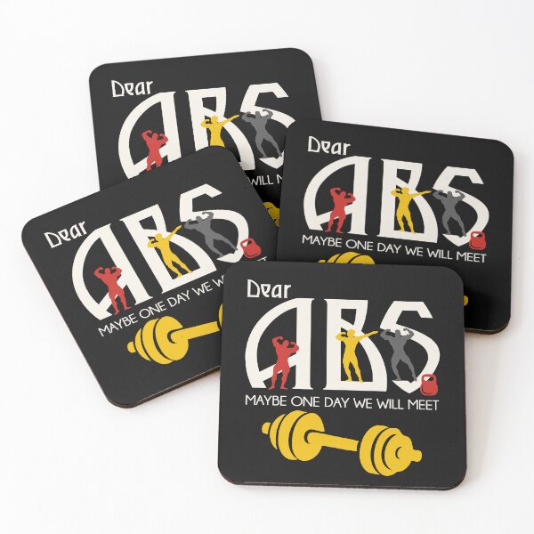 Item preview, Dear Abs, Maybe One Day We Will Meet, Funny Gym Quote designed and sold by OB-Store.