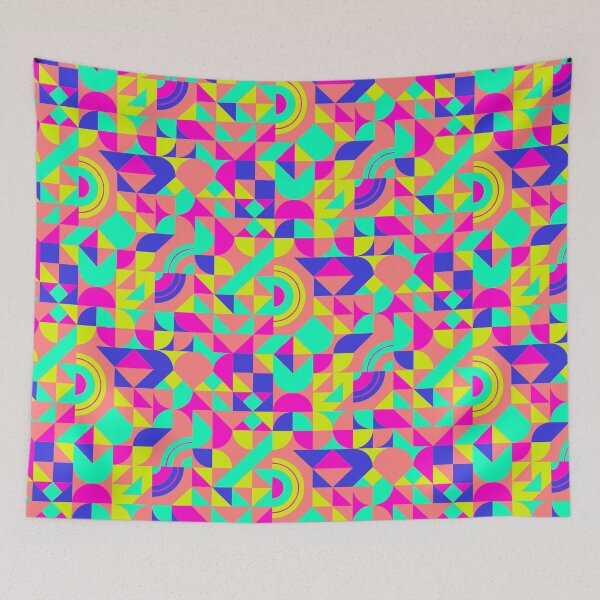 Item preview, geometric colorful patterns conceptual Art - Abstract Neo Geo graphic design designed and sold by Design Repo.