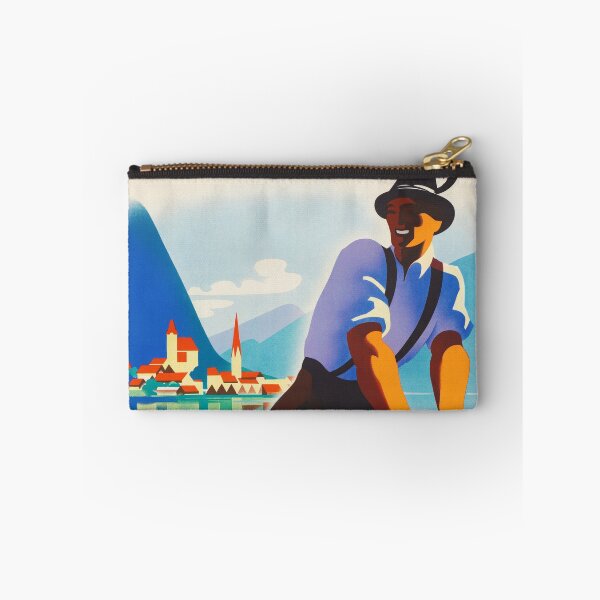 Item preview, AUSTRIA Austrian Platten Boat Hallstatter Lake 1935 Vintage Tourism Poster designed and sold by retroposters.