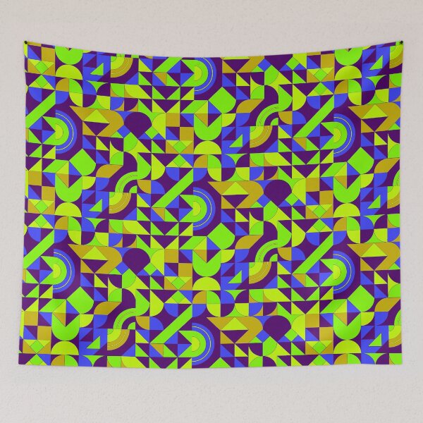 Item preview, geometric colorful patterns conceptual Art - Abstract Neo Geo graphic design designed and sold by Design Repo.