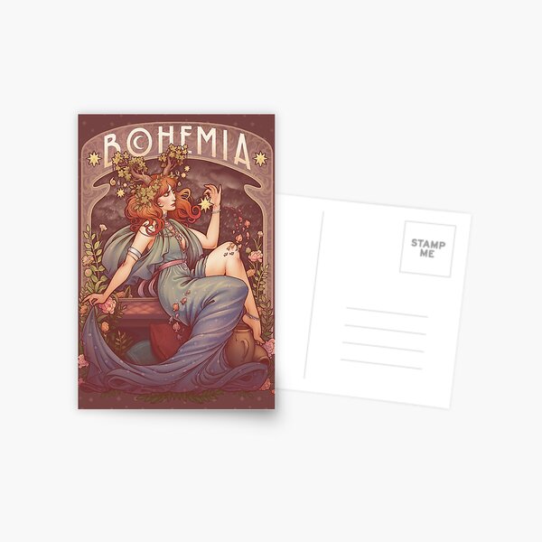 Item preview, Art Nouveau BOHEMIA designed and sold by medusadollmaker.