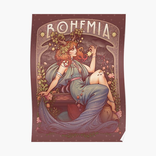 Art Nouveau BOHEMIA Poster