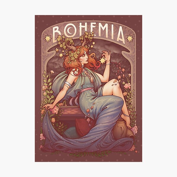 Art Nouveau BOHEMIA Photographic Print