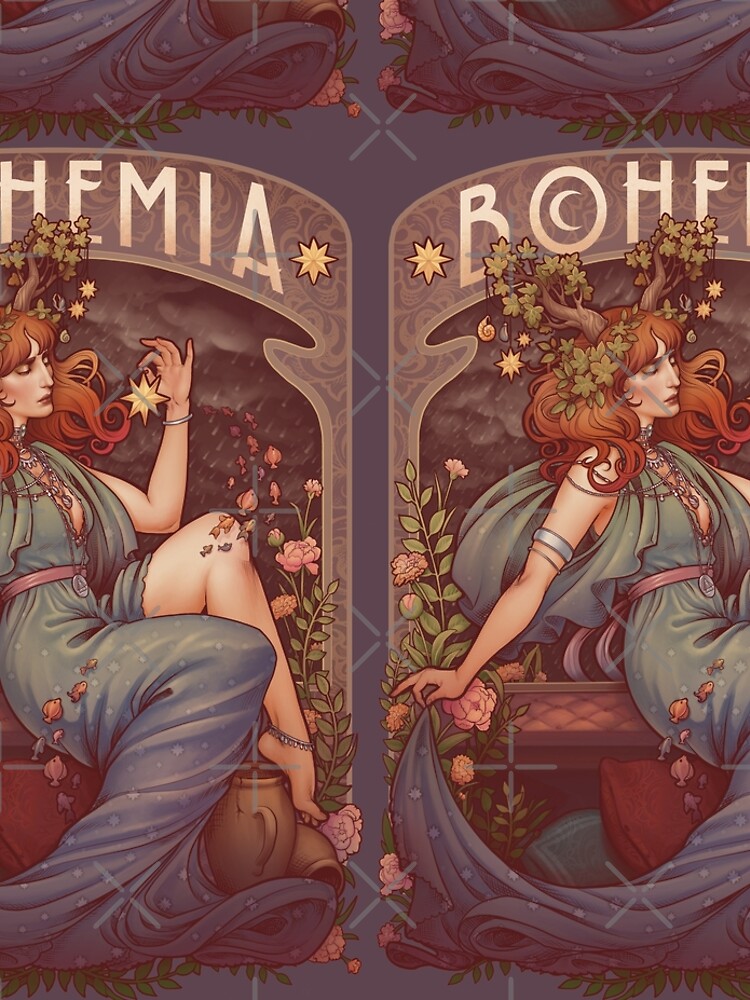 Art Nouveau BOHEMIA by medusadollmaker