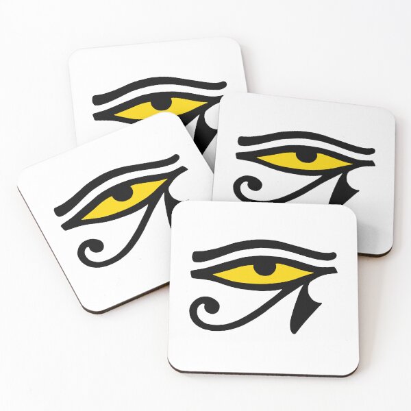 Item preview, Black/Yellow Eye of Horus symbol designed and sold by effervescence.
