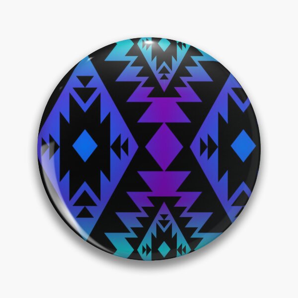 Artikelvorschau, Neon Blue / Purple / Bright Blue / Native Print Geo entworfen und verkauft von JMWCD.