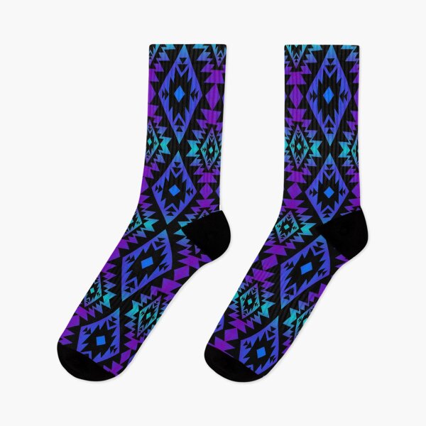 Artikelvorschau, Neon Blue / Purple / Bright Blue / Native Print Geo entworfen und verkauft von JMWCD.