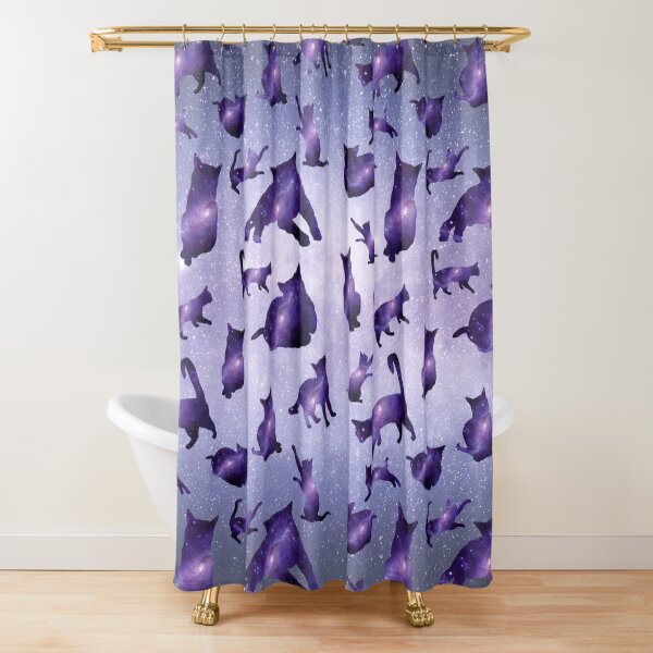Item preview, Purple Space Cats designed and sold by catladyjoy.