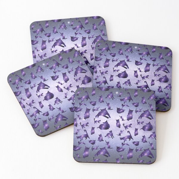 Item preview, Purple Space Cats designed and sold by catladyjoy.
