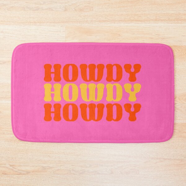Item preview, HOWDY - pink/orange/yellow designed and sold by Julia Santos.