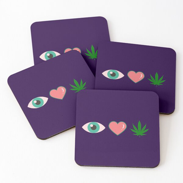 Item preview, eye heart weed designed and sold by CabbageNClouds.