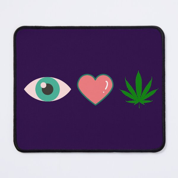 Item preview, eye heart weed designed and sold by CabbageNClouds.