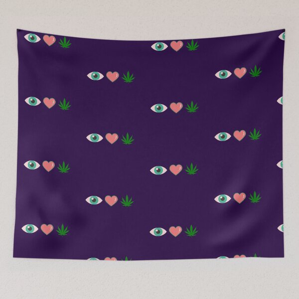 Item preview, eye heart weed designed and sold by CabbageNClouds.