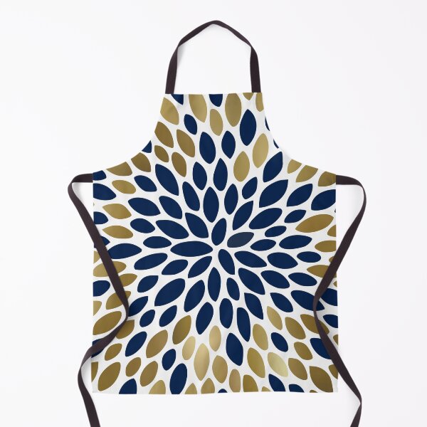 Artikelvorschau, Floral Bloom Navy and Gold entworfen und verkauft von meggydesigns.