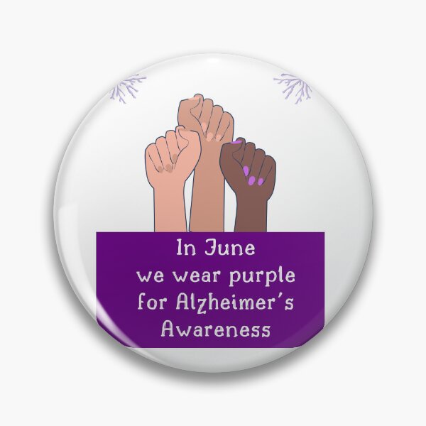 Item preview, In June we wear purple for Alzheimer's Awareness Shirt designed and sold by Evanka.