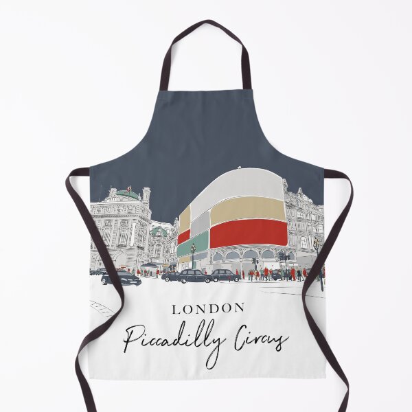 Item preview, Piccadilly Circus, London, Cities, Countries, Colourful print, line art, west end, Regent's Street, London Taxi, designed and sold by BONBcreative.