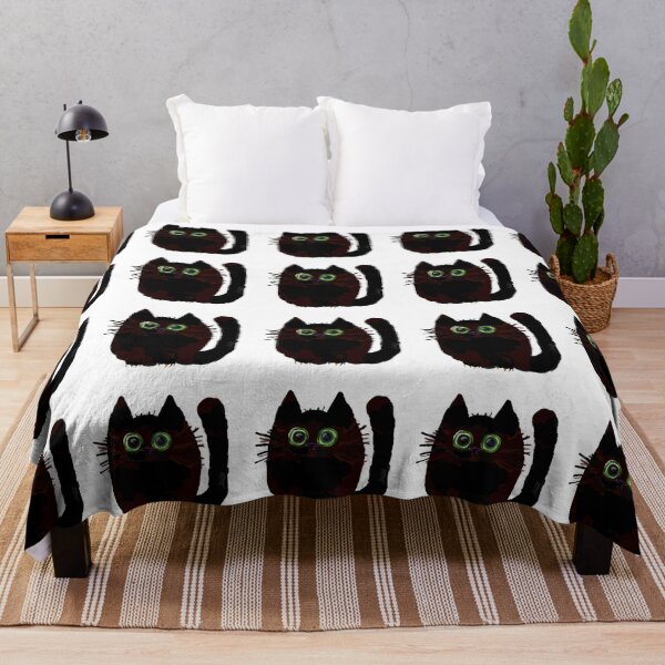 Artikelvorschau, Funny Cute Black Cat entworfen und verkauft von PeckoBird.