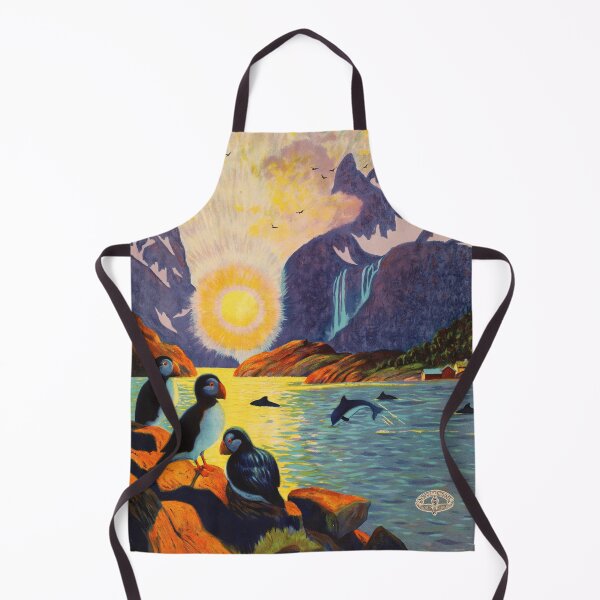 Item preview, NORWAY The Land of the Midnight Sun 1930 Vintage Travel Poster designed and sold by retroposters.