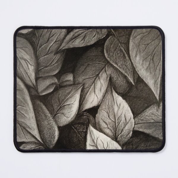 Item preview, Leaves in grey designed and sold by sanartworks.