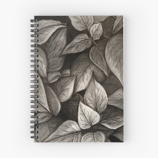 Aperçu de l'œuvre Leaves in grey créée et vendue par sanartworks.