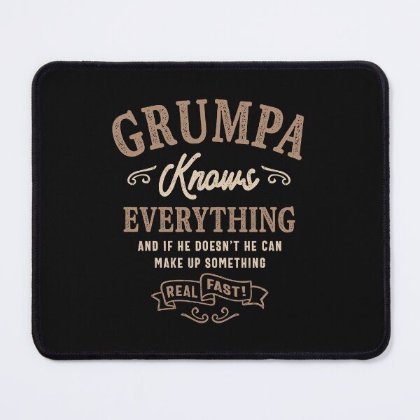 Item preview, Mens Grumpa Knows Everything Funny Father's Day designed and sold by cidolopez.