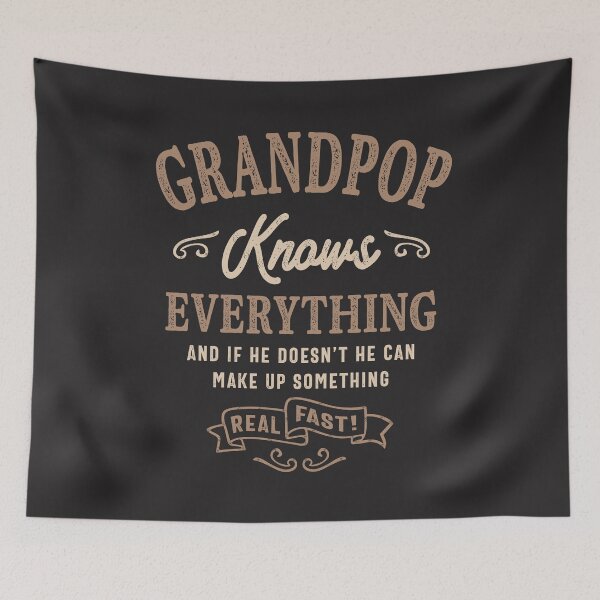 Item preview, Mens Grandpop Knows Everything Funny Father's Day designed and sold by cidolopez.