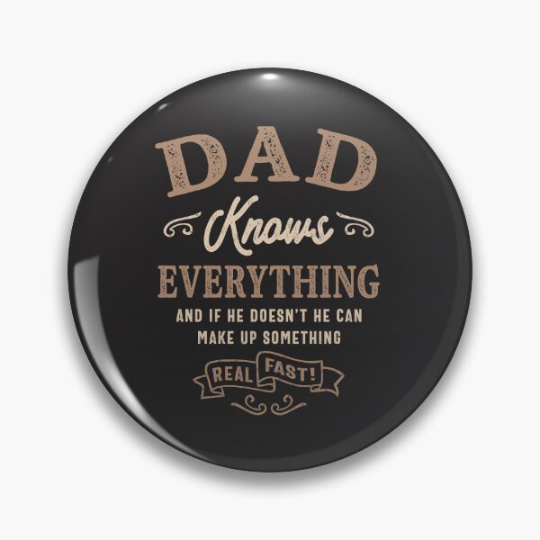 Artikelvorschau, Mens Dad Knows Everything Funny Father's Day entworfen und verkauft von cidolopez.