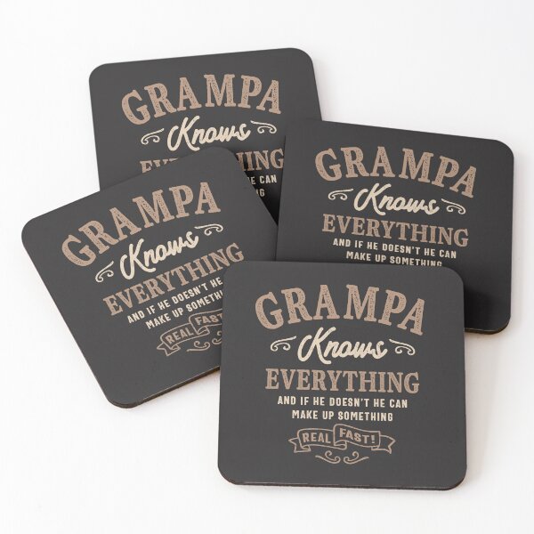 Item preview, Mens Grampa Knows Everything Funny Father's Day designed and sold by cidolopez.