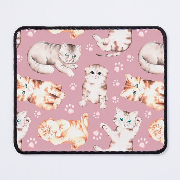 Artikelvorschau, Copy of Kittens pattern. Watercolor illustration. entworfen und verkauft von Trilisti.
