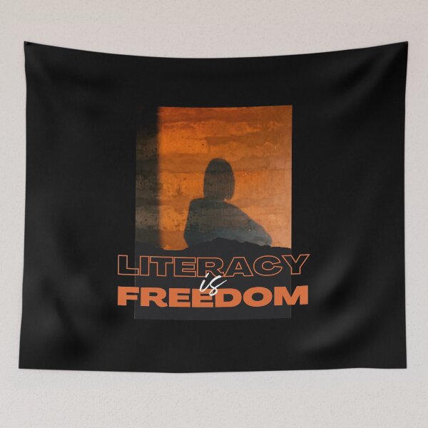 Item preview, Literacy is Freedom designed and sold by Pixelish.