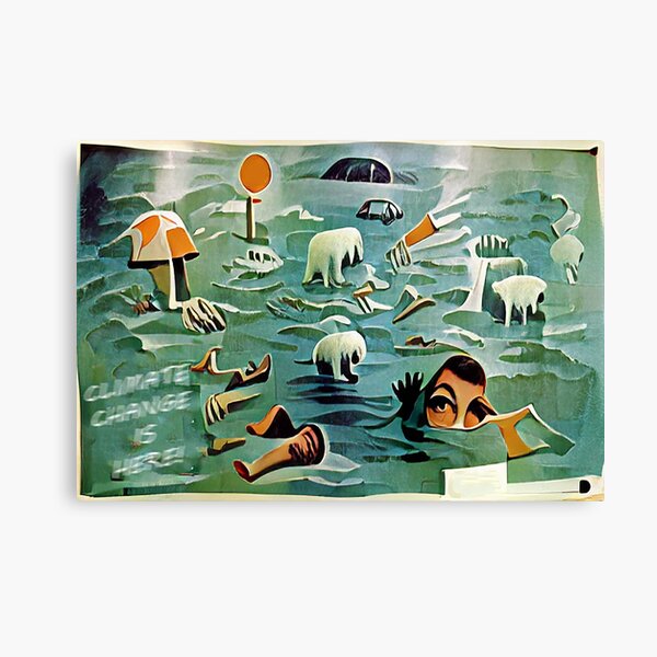 Artikel-Vorschau von 1960's poster warning of climate change , designt und verkauft von glitchman2.