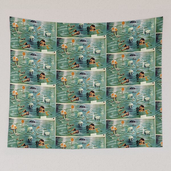 Item preview, 1960's poster warning of climate change  designed and sold by glitchman2.