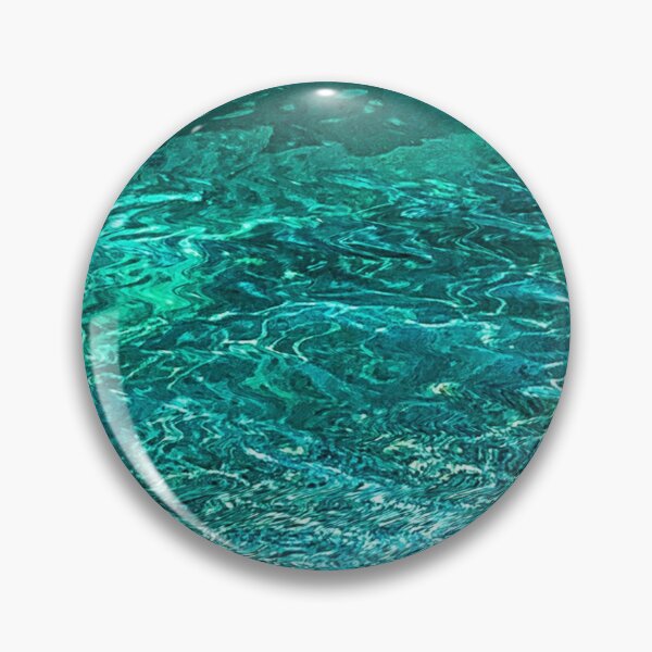 Item preview, Aqua Ocean Turquoise Abstract - Into the Ocean Pura Vida designed and sold by mariagram17.
