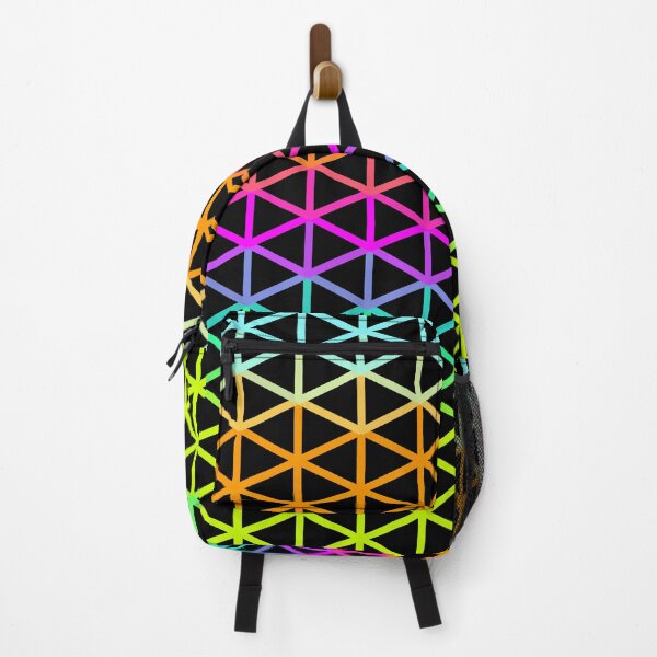 Item preview, Cyan, Orange, Magenta, Purple, Lime Triangle Wireframe Pattern Design designed and sold by patternsoup.