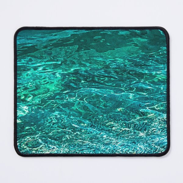 Item preview, Aqua Ocean Turquoise Abstract - Into the Ocean Pura Vida designed and sold by mariagram17.