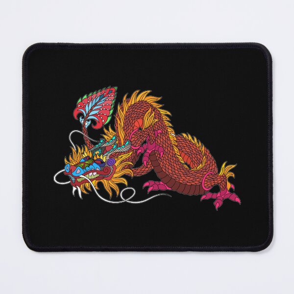 Item preview, Scarlet Dragon Mandala Colorful designed and sold by Parag's Travel Shop.