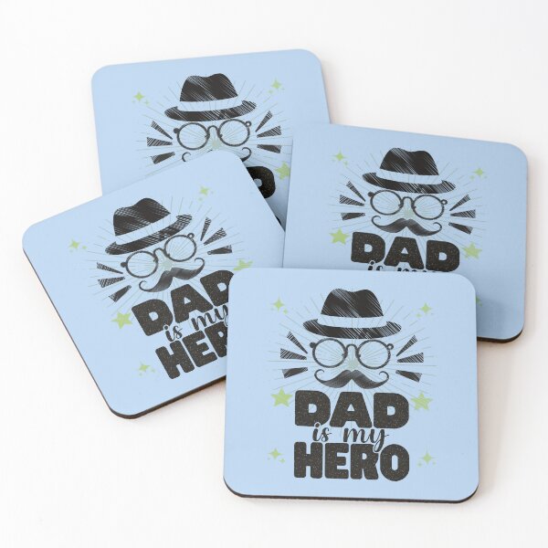 Artikelvorschau, Dad is my hero Funny Quote entworfen und verkauft von VichallanStudio.