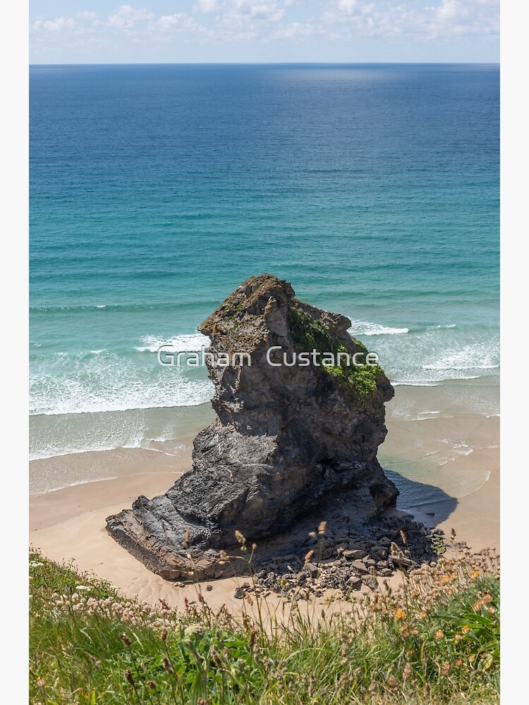 "Bedruthan Steps, Cornwall" Poster for Sale by gracust Redbubble