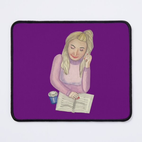 Item preview, Girl reading with coffee designed and sold by altairaleon.