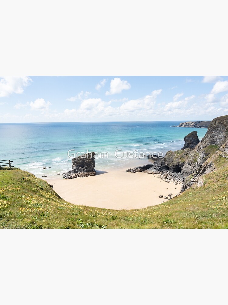 "Bedruthan Steps, Cornwall" Poster for Sale by gracust Redbubble