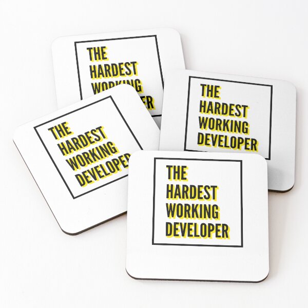 Item preview, The Hardest Working Developer Quote For The Best Developer At Work designed and sold by SVPOD.